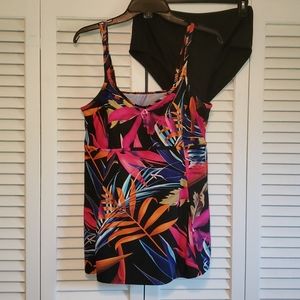 Modest palm print Tankini